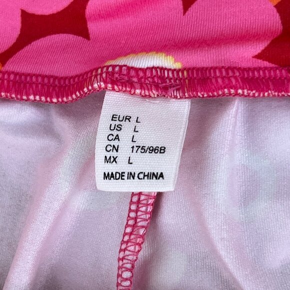 60s Marsha Brady-Inspired Floral Bell Bottom Legging Pants w/ Elastic Waist (L) - Picture 8 of 12